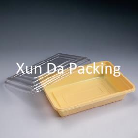 Lunch box with clear lid