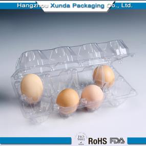 Plastic container with lock for egg