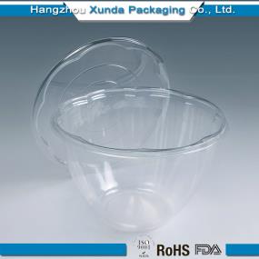 Transparent plastic salad containers 42oz
