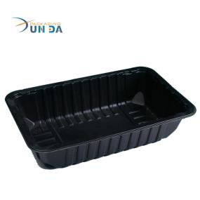 Hot Selling Plastic Black PP Microwaveable Blister Food Tray
