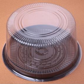 Round cake container with handle 