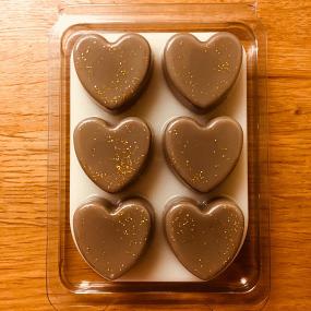 Custom Design Heart Shape Wax Melt Clamshell Box