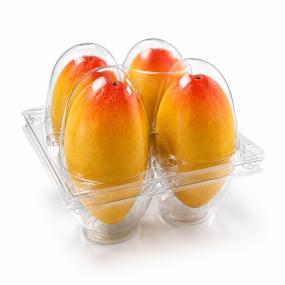 XD-P002 4 PACK MANGO CLAMSHELL WITHOUT TAMPER EVIDENT