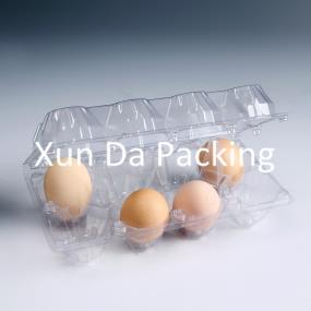 8pcs clear  plastic egg trays