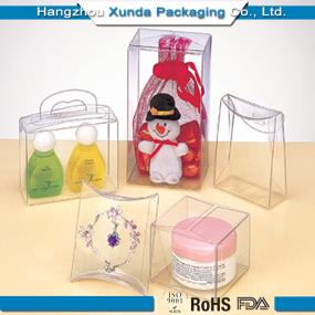 Customized transparent plastic box for gifts